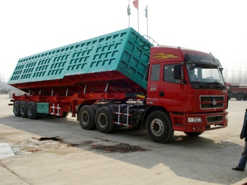 11米侧翻自卸半挂车