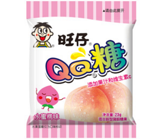 旺仔qq糖23g水蜜桃味