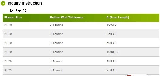 KF Bellows - 上海翌熙电子系统工程有限公司 -