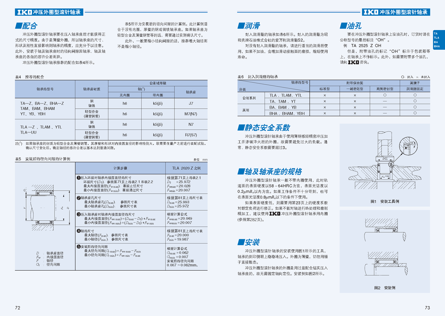 IKO两侧密封型冲压外圈滚针轴承