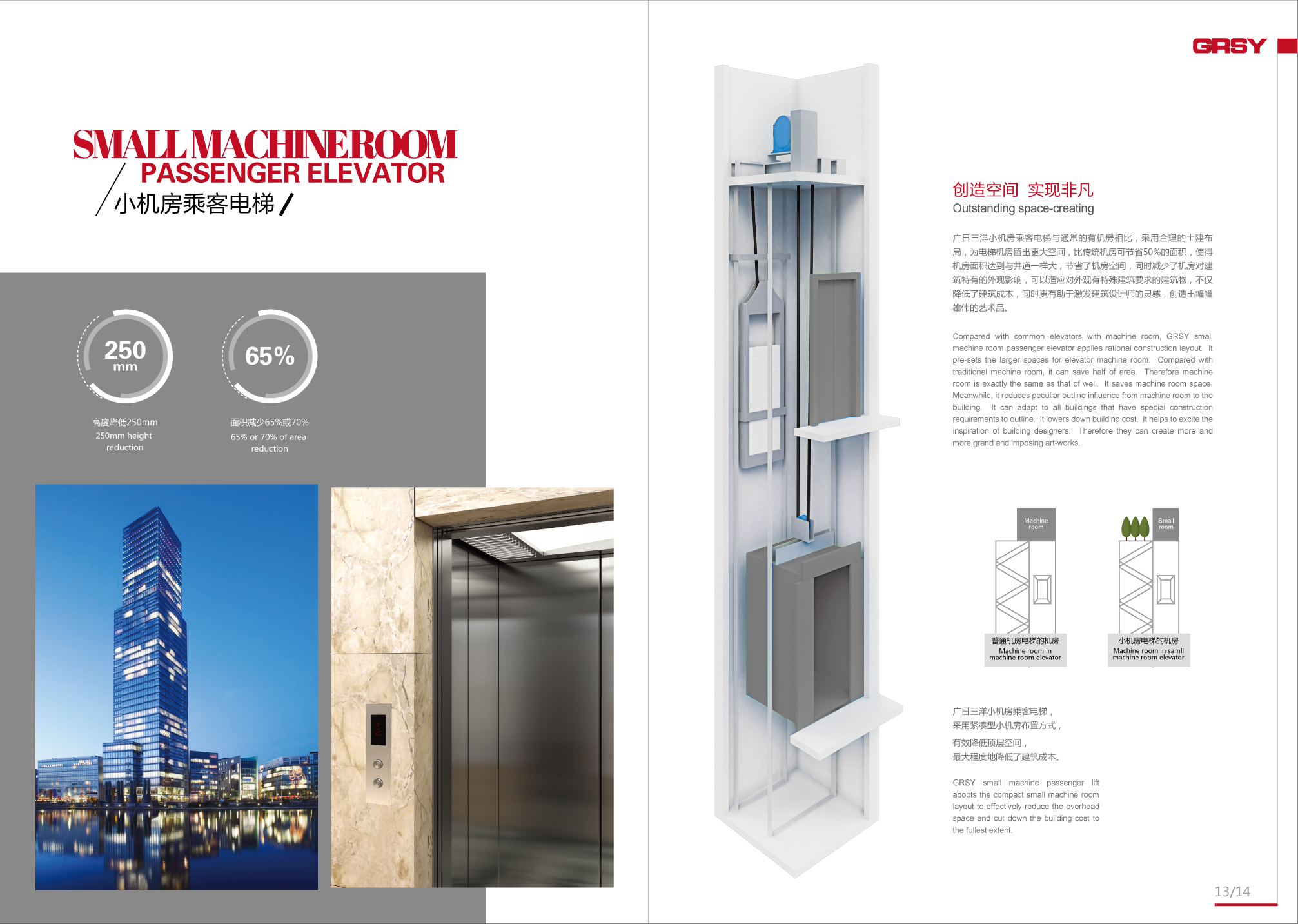 广日三洋电梯(南京)有限公司 产品中心 >小机房乘客电梯