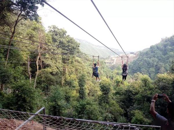 湖南邵阳高空滑索案例