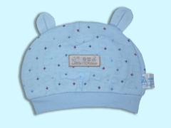 素色夾絲棉歡樂精靈狗嬰兒帽