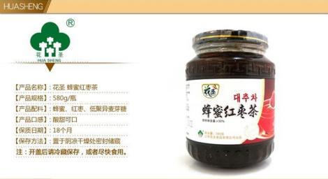 花圣蜂蜜紅棗茶580g/瓶