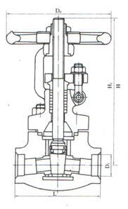 Z61H/Y-64Z61H/Y-160型承插焊楔式閘閥
