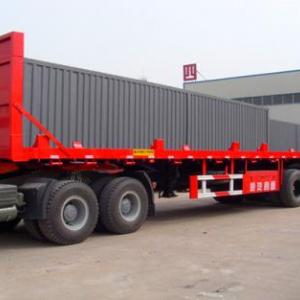 集裝箱運輸平板半掛車