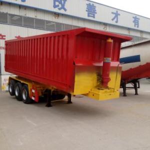 廂式后翻液壓頂式自卸后翻半掛車