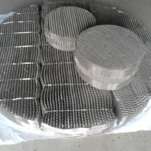 金屬波紋填料在酒精回收塔的精餾塔中的作用