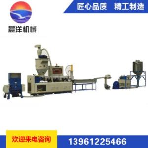粉碎-上料-錐形螺桿擠出一體回收機組