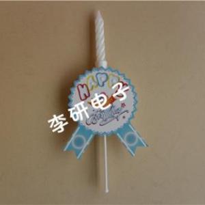胸針文字閃耀唱歌蠟燭