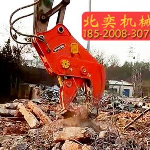 挖掘機粉碎鉗夾子,高品質(zhì)大油缸_北奕機械