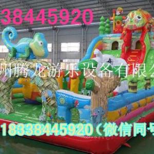 看 大鬧龍宮充氣滑梯變色龍氣包依然這么火