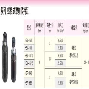 HSP-16B8氣立可螺銓式單動頂持缸