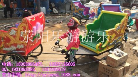 小型軌道設(shè)備猴子拉車兒童游藝設(shè)備猴子拉車