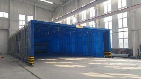 移動伸縮噴漆房