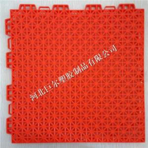 彈扣小米格懸浮地板-紅色