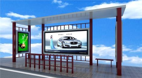 中式仿古公交候車亭HED-HCT009