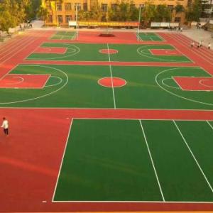 硅pu丙烯酸球場施工