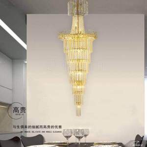 精品黃水晶燈4