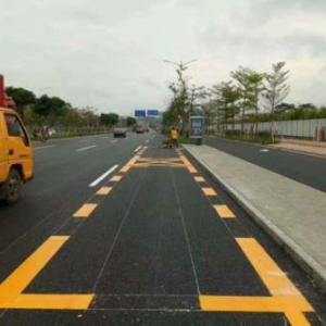 停車(chē)場(chǎng)道路劃線(xiàn)施工