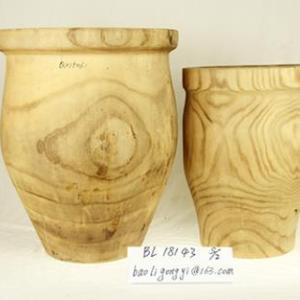 木制花盆花瓶