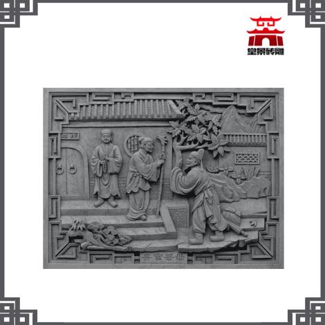 仿古院墙大门图片