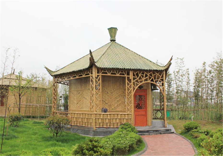自建简易竹房子图片