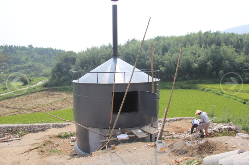 近日,公司在安徽泾县云岭镇正在建造的自燃式垃圾焚烧炉,即将完工投入