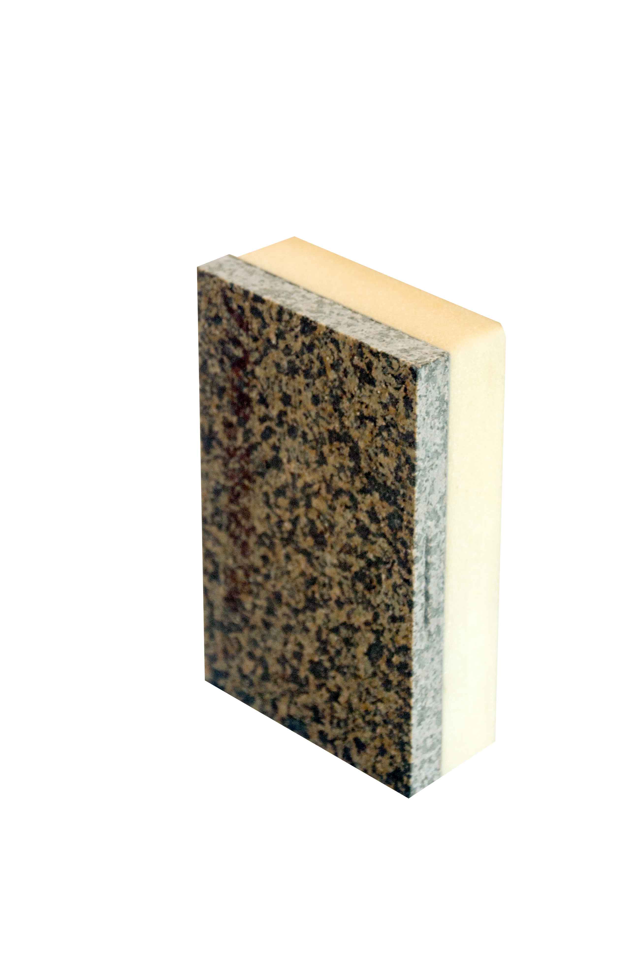 天然薄片石材复合聚氨酯保温装饰一体板 