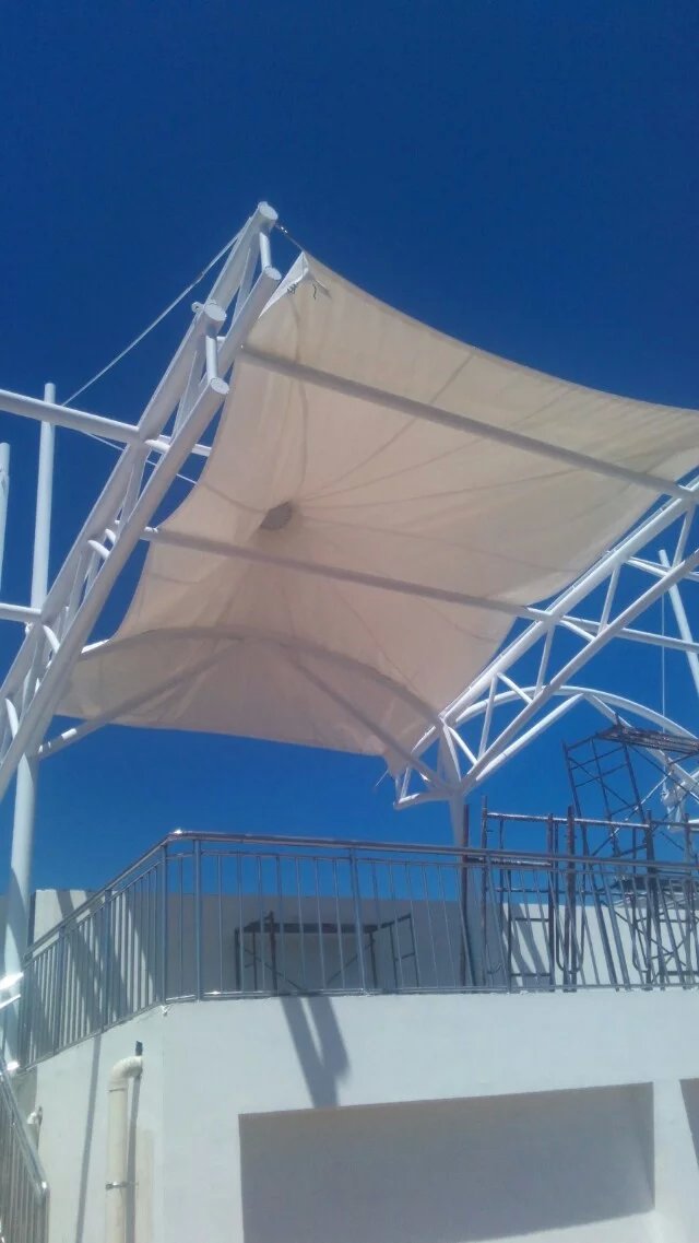 广州市优秀遮阳棚,雨棚大型膜结构公司