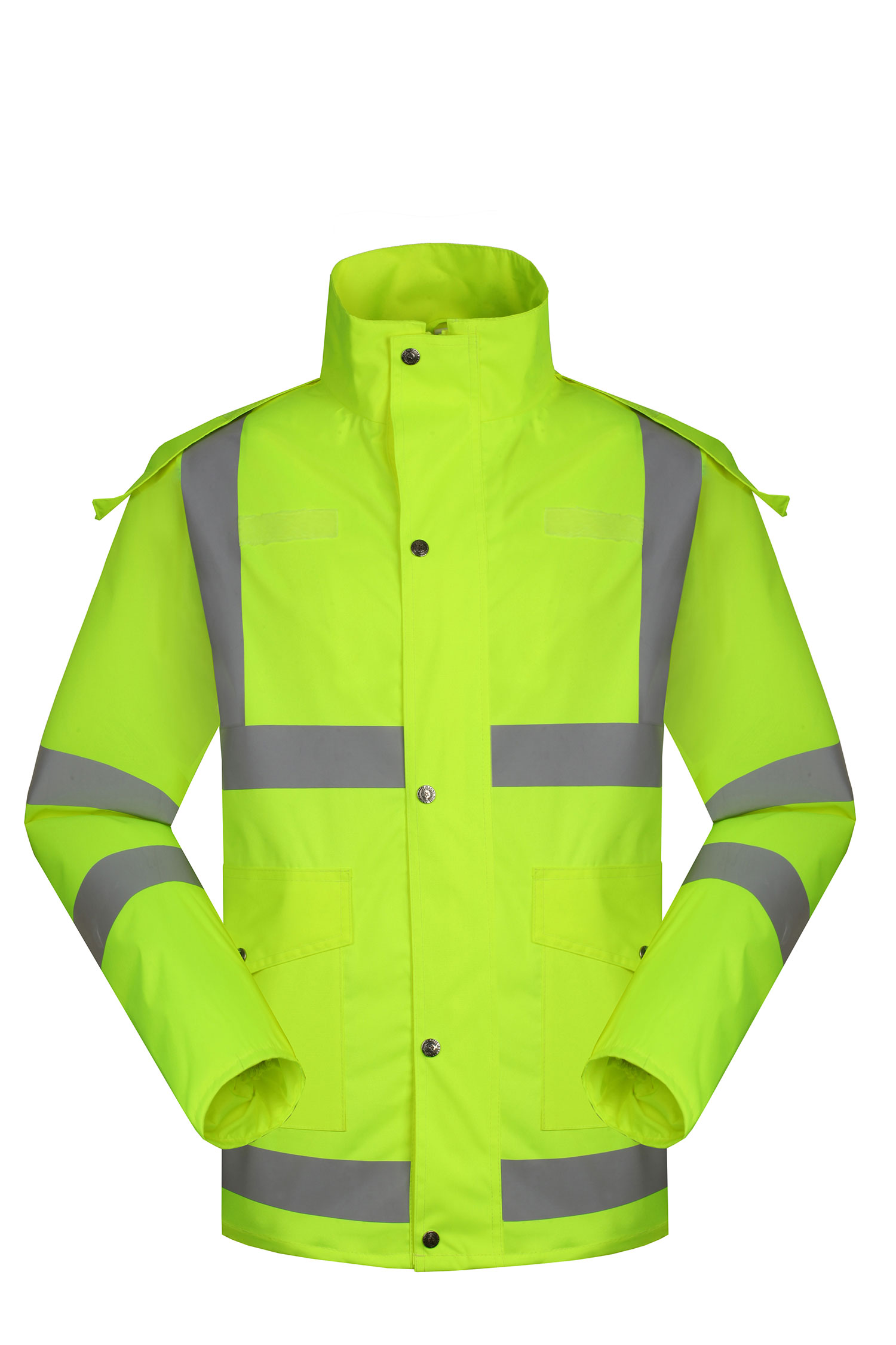 荧光绿反光雨衣定制