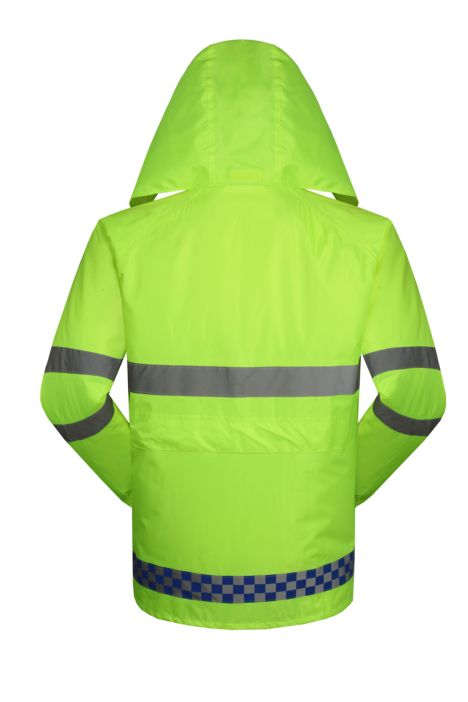 pvc荧光绿反光雨衣