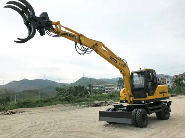 轮式抓机,全旋转轮式抓机厂家